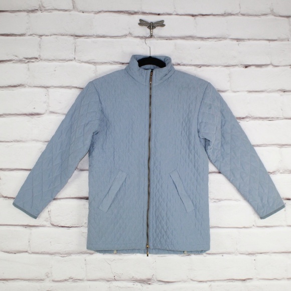 Barbour Blue Lulworth Microfibre Quilted Jacket 8